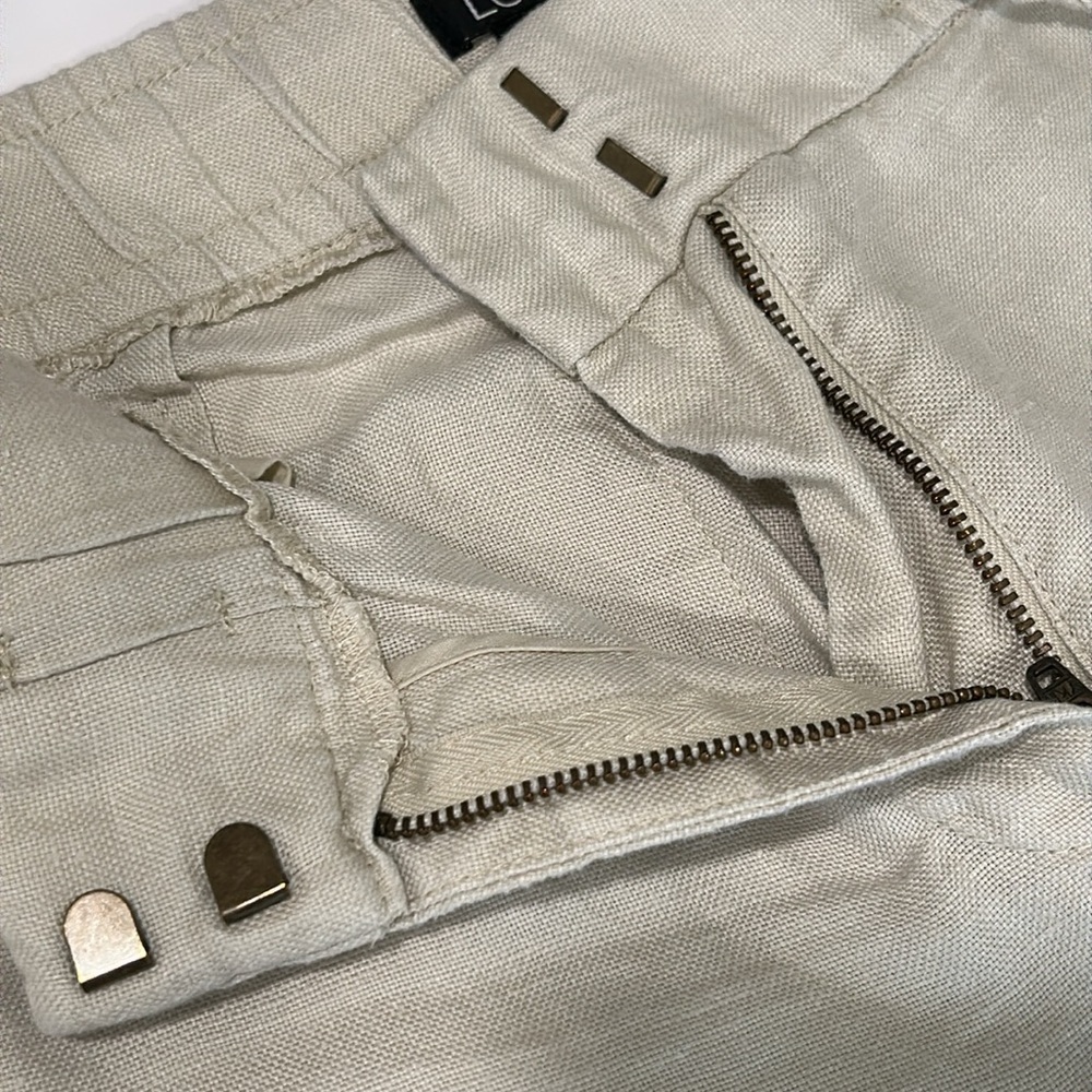 LOFT tan Linen pants - Picture 8 of 8